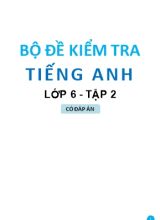 Bộ đề kiểm tra Tiếng anh Lớp 6 - Tập 2 (Có đáp án)